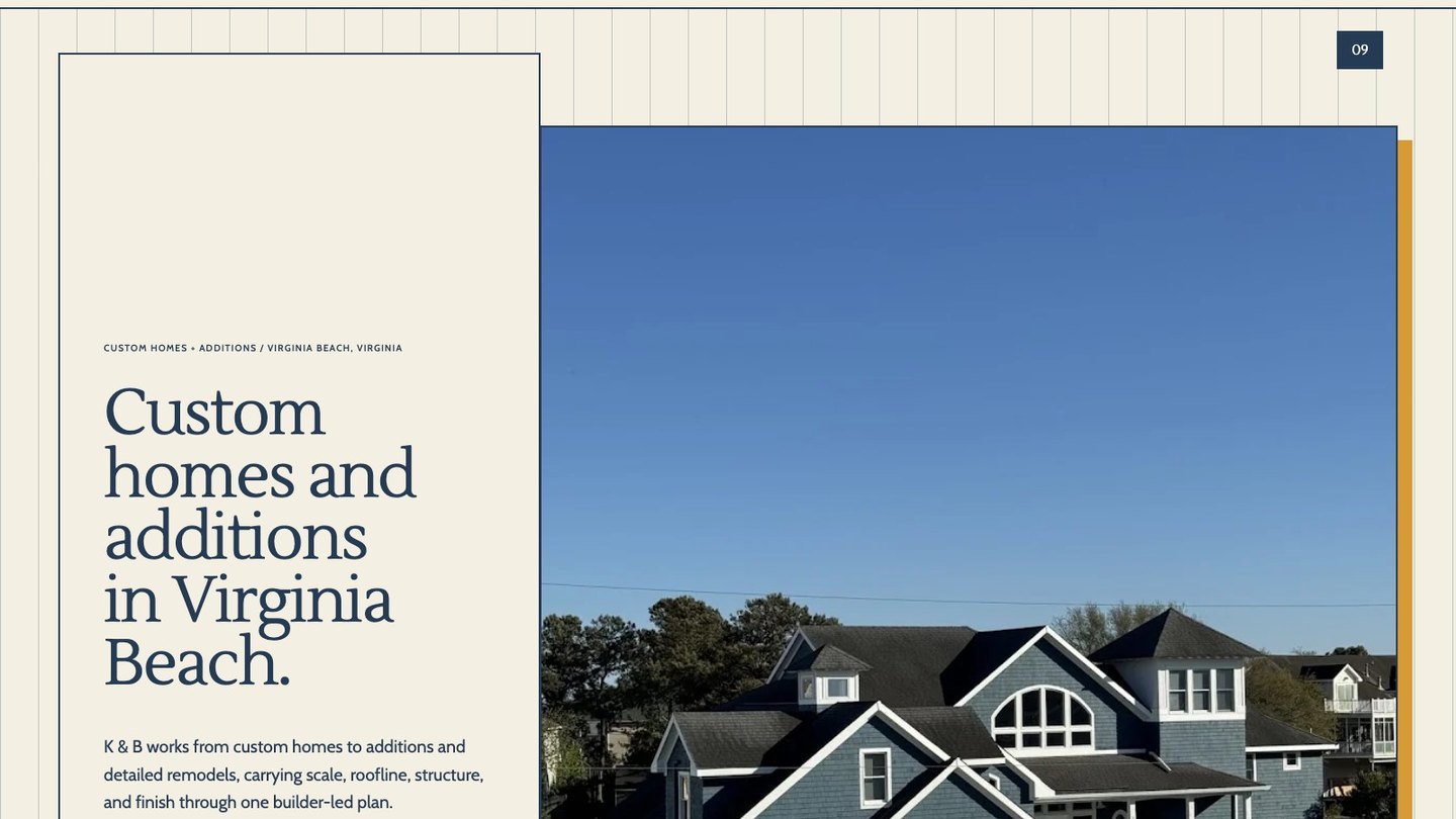 The opening section of the new homepage